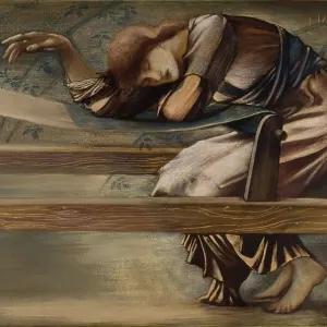 The Briar Rose Series - Study for The Garden Court, 1889. Creator: Sir Edward Coley Burne-Jones