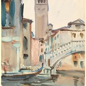 A Bridge and Campanile, Venice, 1902 / 1904. Creator: John Singer Sargent