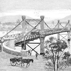 The Bridge, Rockhampton, Queensland, Australia, 1886. Artist: WC Fitler