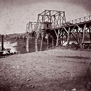 Bridge Across Tennessee River at Chattanooga, ca. 1864. Creator: George N. Barnard