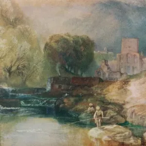 Brinkburn Priory, Northumberland, vers 1830. Peinture conservée à la Tate, Londres.