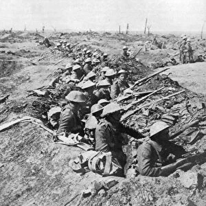 British troops on the Somme Heights, France, First World War, 1914-1918, (c1920)