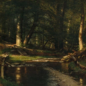 The Brook in the Woods, ca. 1885-86. Creator: Worthington Whittredge