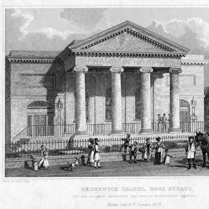 Brunswick Chapel, Moss Street, Liverpool, 1829. Artist: R Winkles
