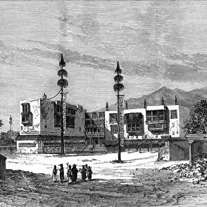 Buddhist temple, Tibet, 19th century. Artist: Therond