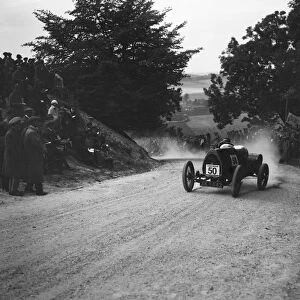 Bugatti Brescia competing in a JCC hillclimb, South Harting, Sussex, 1922. Artist: Bill Brunell