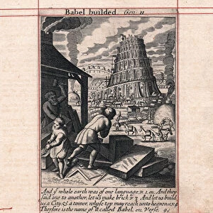 Building of the Tower of Babel, 1716