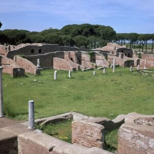Buildings in Ostia, the main port of Rome, 2nd century
