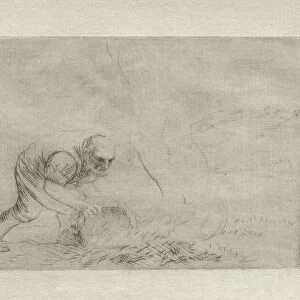 Burning the Grass. Creator: Alphonse Legros (French, 1837-1911)