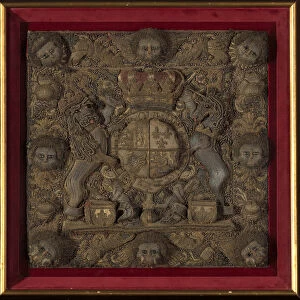 Burse Panel, England, 18th century. Creator: Unknown