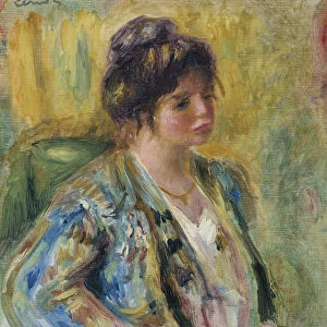 Buste de femme en costume oriental, c. 1895. Artist: Renoir, Pierre Auguste (1841-1919)