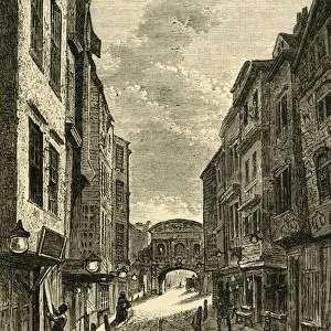 Butchers Row in 1800, (1881). Creator: Unknown