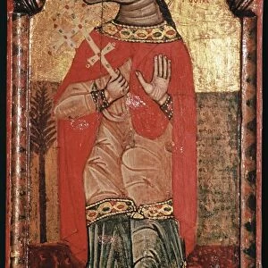 Byzantine icon of St Christopher with a dogs head