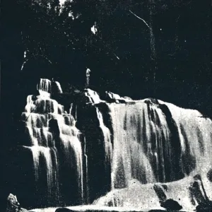 Cachoeira no Rio Dourado (Lencoes), 1895. Artist: Axel Frick