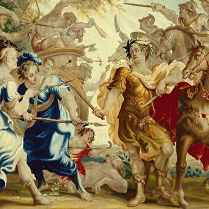 Caesar in the Gallic Wars from The Story of Caesar and Cleopatra, Flanders, c. 1680