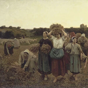 Calling in the Gleaners, 1859. Artist: Breton, Jules (1827-1906)