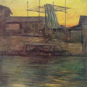 A Back Canal, Osaka, c1887, (1901). Artist: Mortimer L Menpes