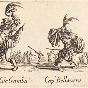 Cap. Mala Gamba and Cap. Bellavita, c. 1622. Creator: Jacques Callot
