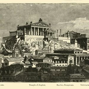 The Capitol, from Mount Palatine (restoration), 1890. Creator: Unknown