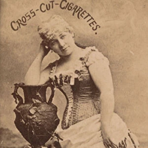 Card Number 59, Miss Mattie Vickers, from the Actors and Actresses series (N145-2) issued