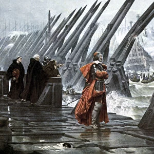 Cardinal Richelieu at the Siege of La Rochelle, 1628 (early 20th century)