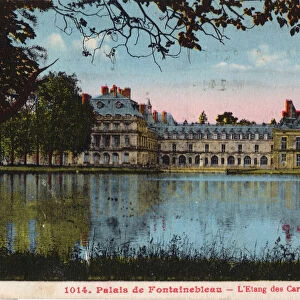 The Carp Pond, Palace of Fontainebleau, 1930s. Creator: Unknown