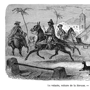 Carriage, Havana, Cuba, 1859. Artist: Victor Adam