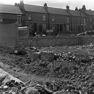 Carslyle Street, with new development, Kilnhurst, South Yorkshire, 1956