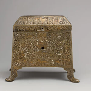 Casket with Figural Imagery, Iran, mid-13th century. Creator: Unknown