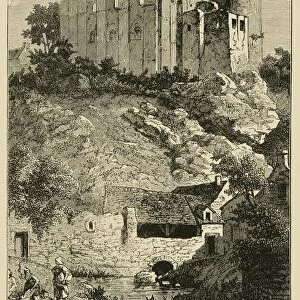 The Castle of Falaise and Fountain of Arlette, 1890. Creator: Unknown