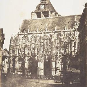 Cathedrale de Louviers, vue generale, 1852-54. Creator: Edmond Bacot
