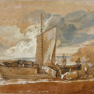 A Cattle Ferry, 1784-1788. Creator: Thomas Gainsborough