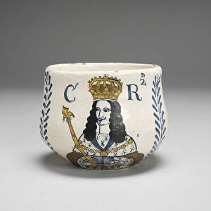 Caudle Cup, Lambeth, 1668. Creator: Unknown