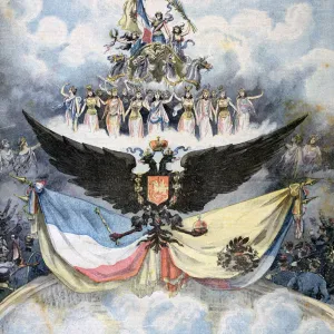 Celebrations at the Opera in Paris in honour of the Franco-Russian Dual Alliance, 1893. Artist: Henri Meyer