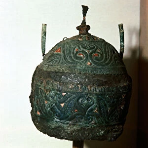 Celtic bronze & iron Helmet, Canosa, Apulia, Italy, 6th - 3rd century BC