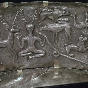 Detail from the Celtic Gundestrop Cauldron, 3rd century