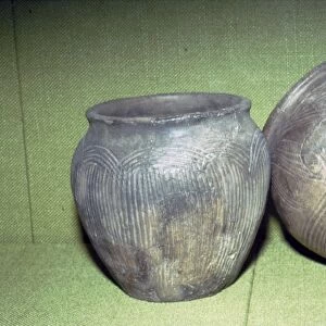 Two Celtic pots from Manching, Germany, 1st century BC