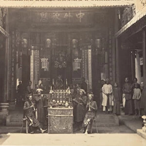 Ceremonie religieuse dans la Pagode Chinoise de Cholen, Saigon