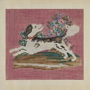 Chair Cover, c. 1937. Creator: Mabel Ritter