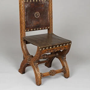 Side Chair, London, c. 1848. Creator: AWN Pugin