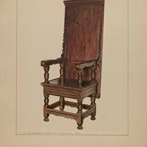 Chair-table, 1937. Creator: M. Rosenshield-von-Paulin