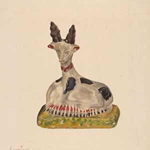 Chalkware Deer, c. 1937. Creator: H. Langden Brown
