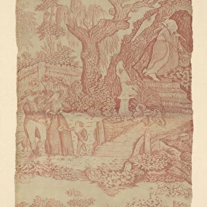 Changing Seasons (Furnishing Fabric), England, 1789 / 90. Creator: Unknown