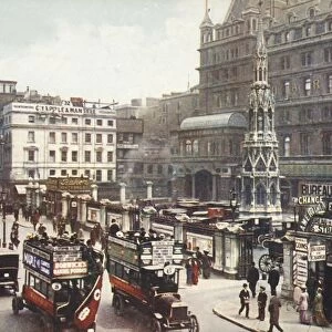Charing Cross and the Strand, London, c1910. Creator: Unknown