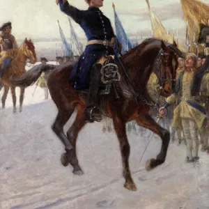 Charles XII greets his Caroleans, 1923