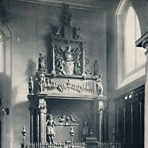 Charterhouse. Thomas Suttons Monument in the Chapel, 1925