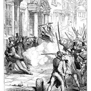 Chartist riots at Newport, Monmouthshire, 1839 (c1895)