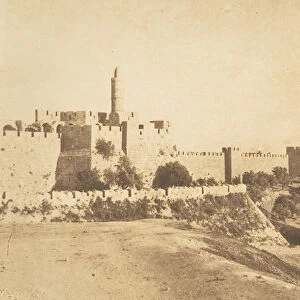 Chateau de David (Daoud Kalessy) et murailles de Jerusalem, August 1850