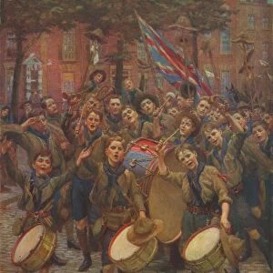 Cheering the Chief Scout, c1914 (1928). Artist: William Holt Yates Titcomb