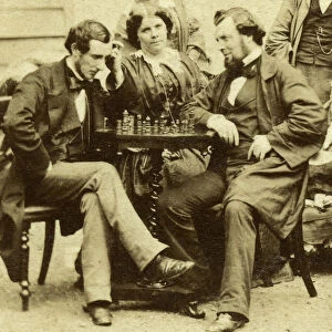 Chess and Cards, c1850s